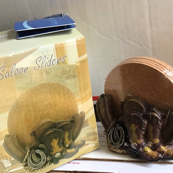 🆕🏬 AUCTION PRICE Saloon Slider Coasters - Picture 1 of 6